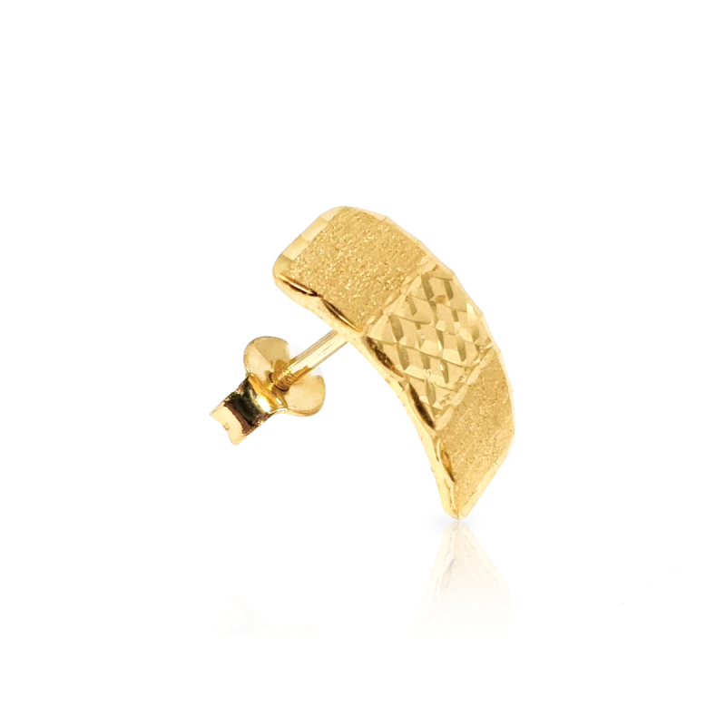 Brinco chapa diamantado - Faixa e X